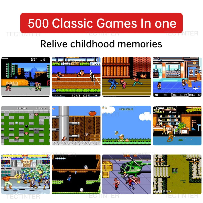 500 in 1 Retro Video Game Console